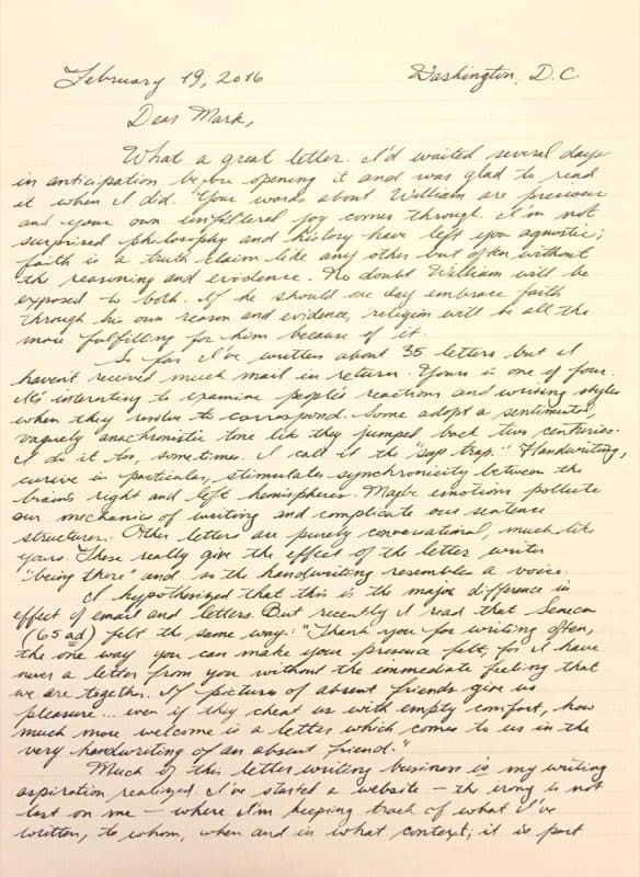 Handwritten letter — source document