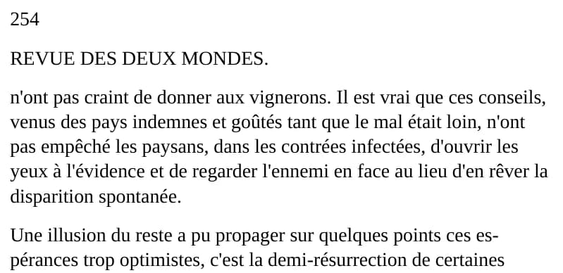 The Word page now: the lines of each paragraph run together at full width.